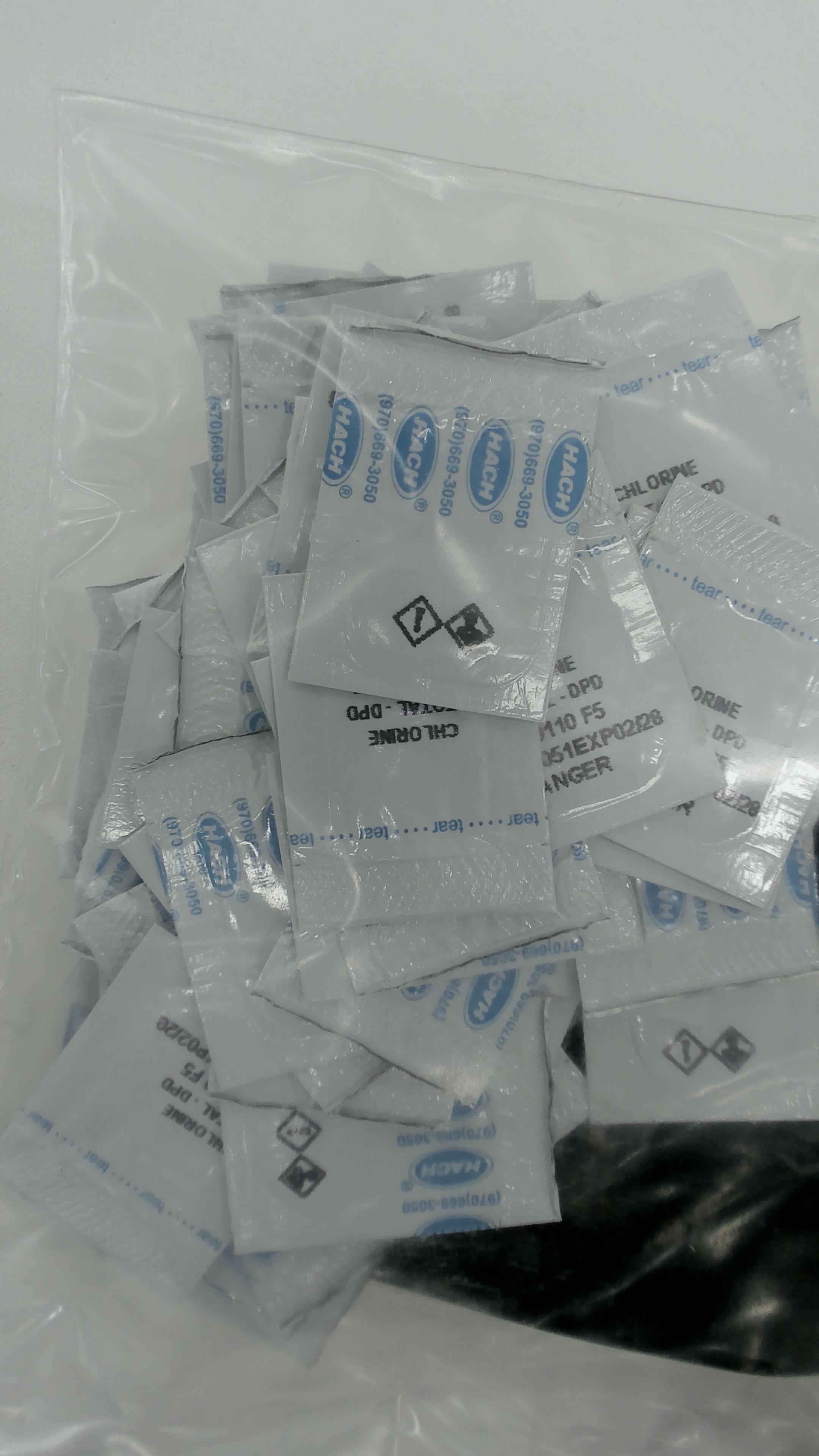 DPD para cloro total muestra de 5ml 