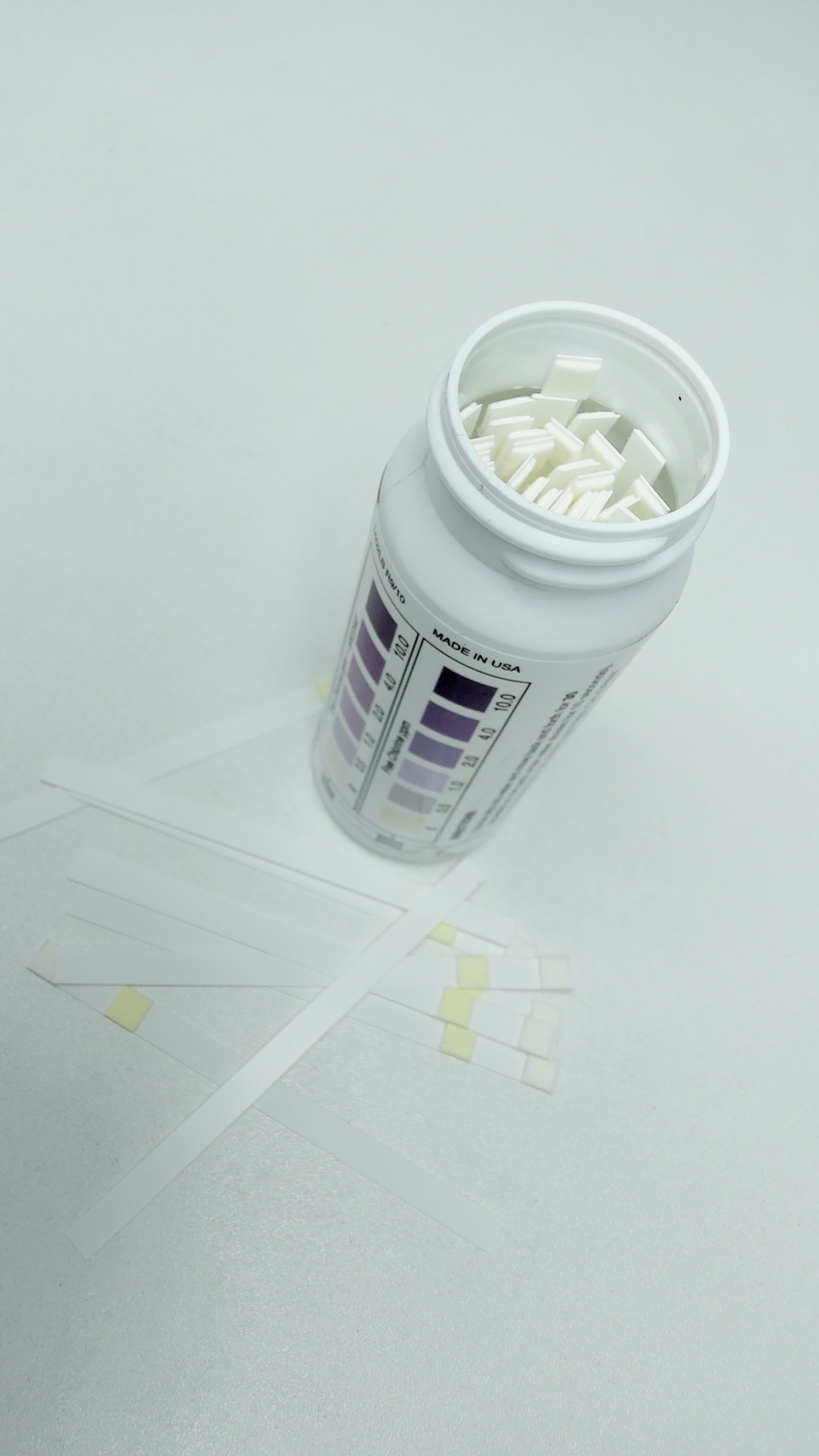 Tirillas para cloro Libre (0-10 ppm) Total (0-4 ppm)