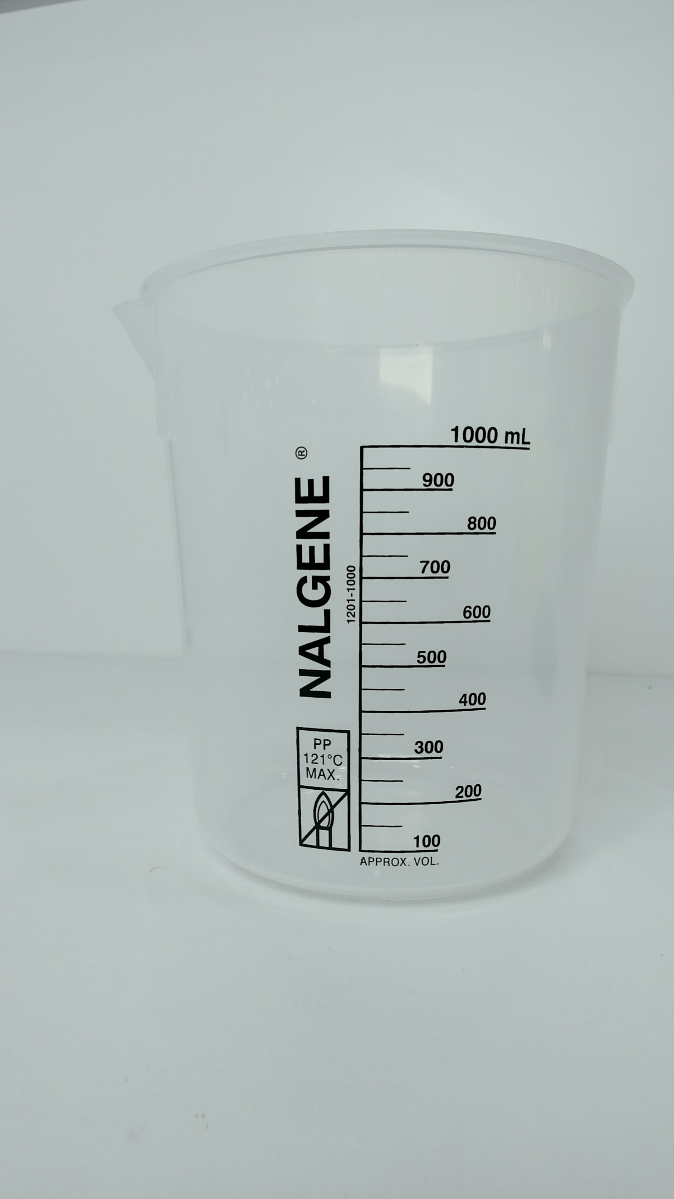 Beaker plástico graduado Nalgene PP, de 1000 ml