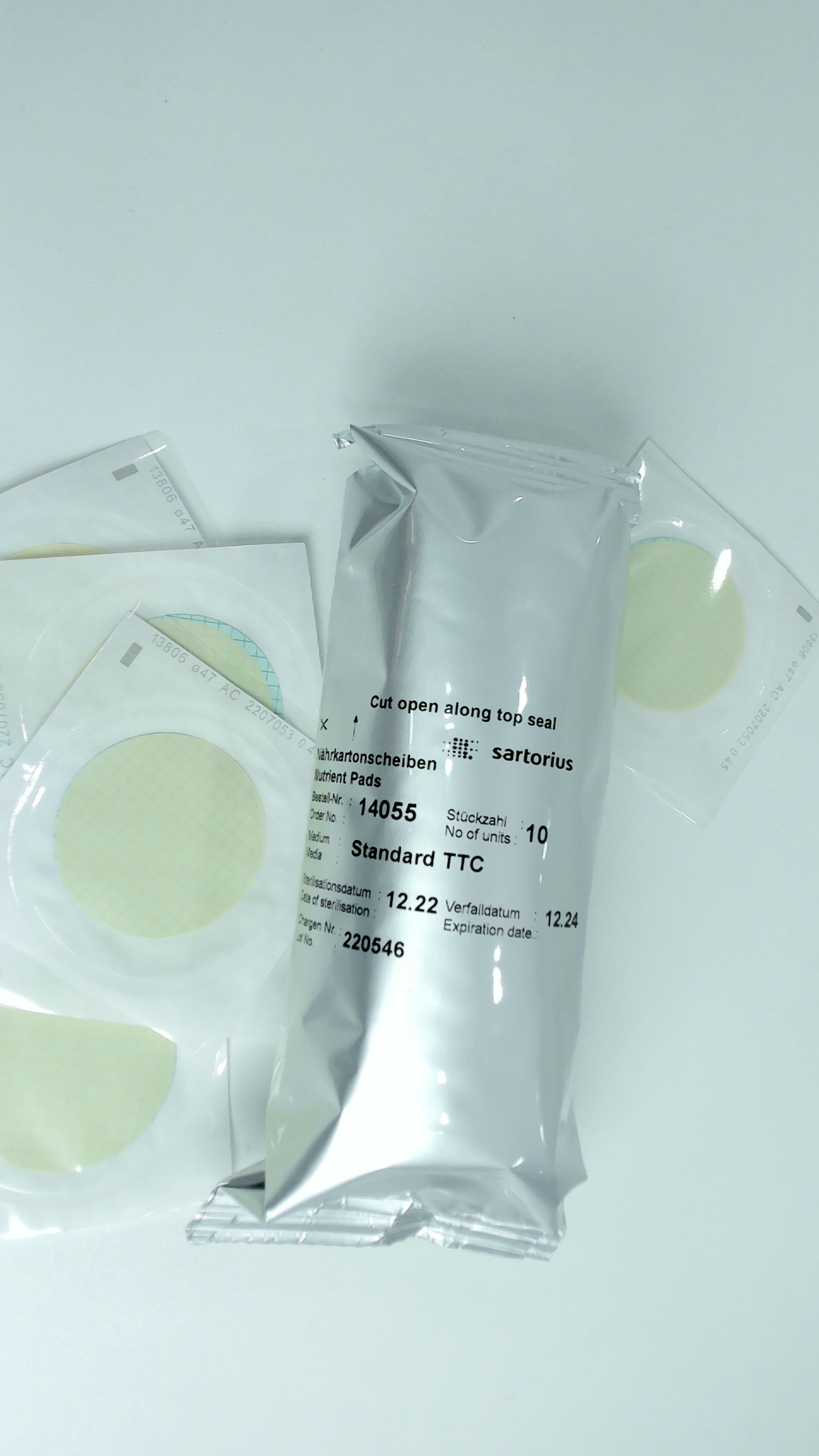 NKS/NPS Contiene: TTC Conteo Total + Petri 60mm + Almohadilla + Membrana Verde 0.45 um
